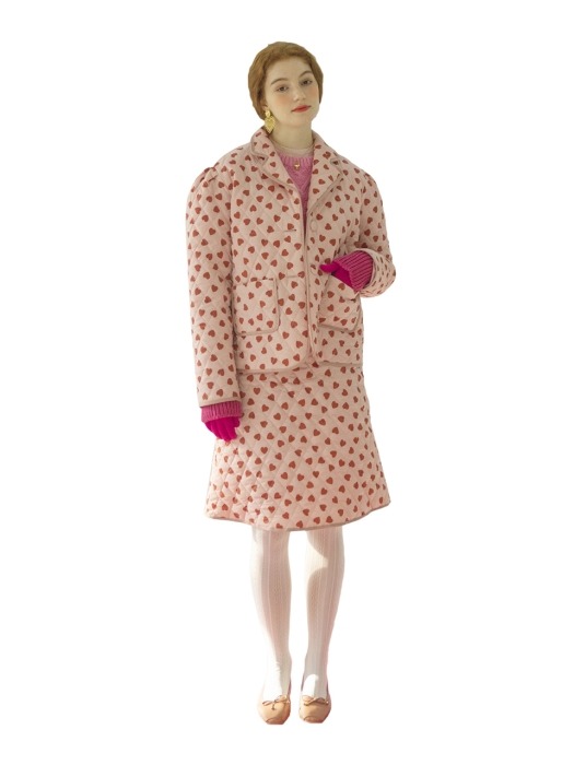 Lovers quilting puff jacket - Pink
