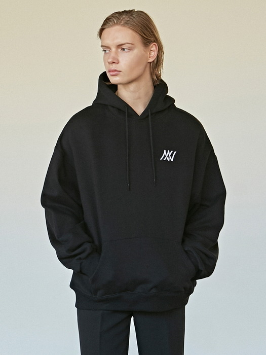 DOUBLE LOGO OVER HOODIE_GRAY