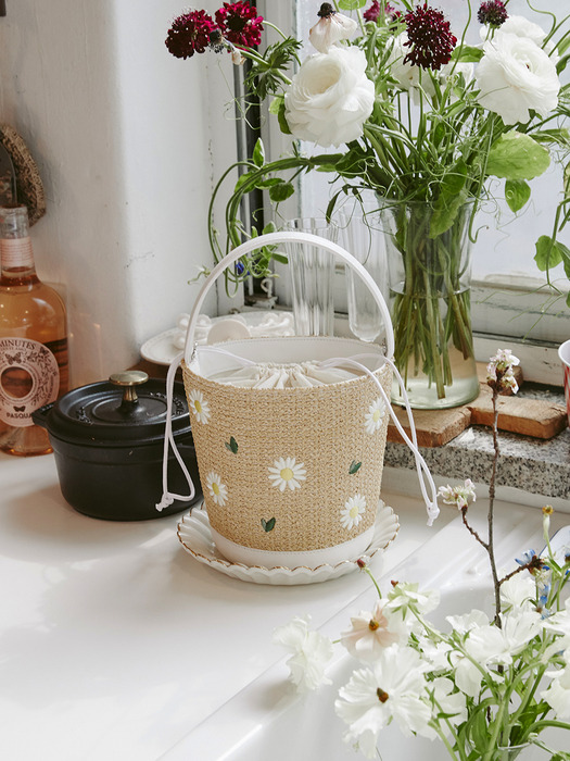 Hey Daisy Garden Bag_White