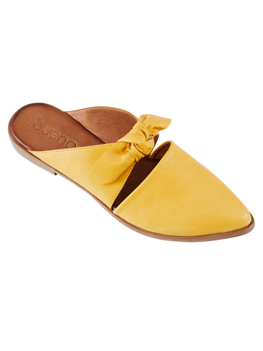 RIBBON TIED MULES_SAFFRON YELLOW