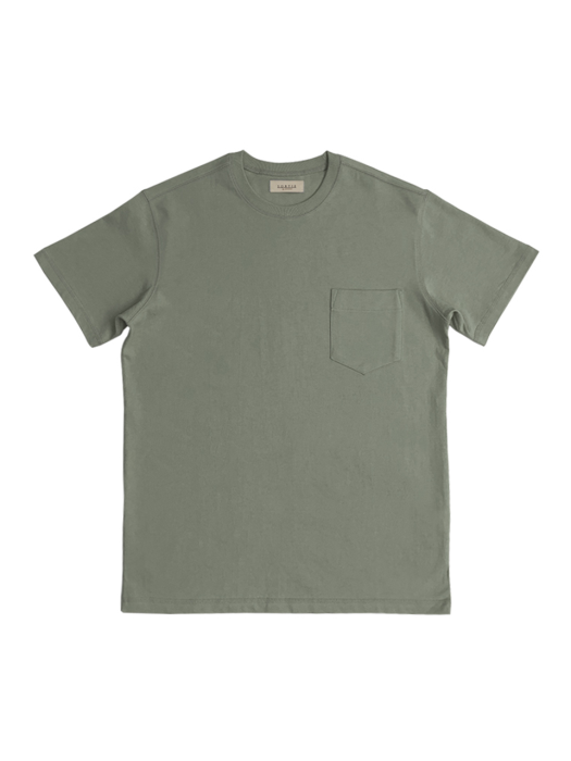 3N605 Coverstitch Poket T-Shirts (Mint)