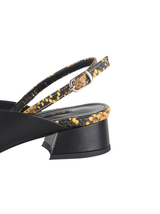 Natalia Python Strap Low Heel/H3008/3Colors