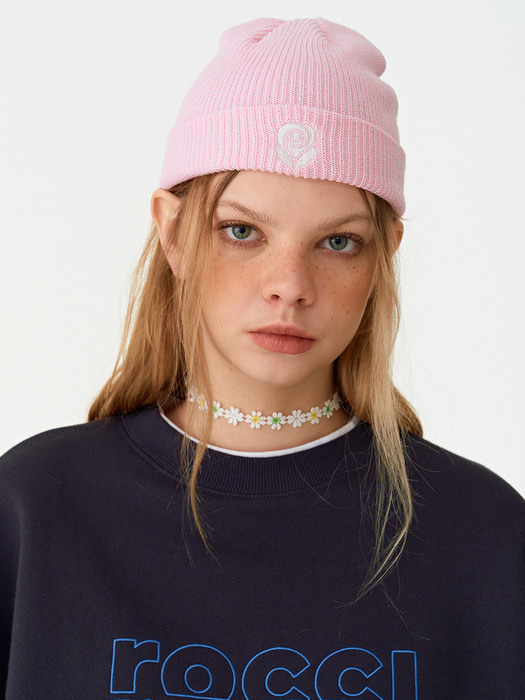 Rose beanie [BABY PINK]