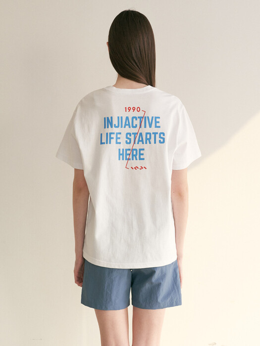 START SHORT SLEEVE 화이트