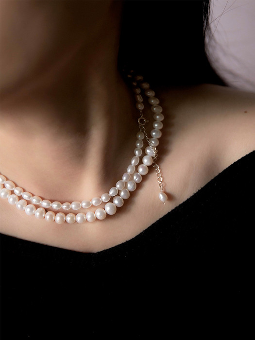 [silver925] pure pearl necklace
