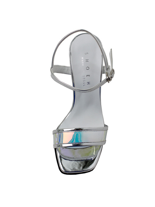 Hologram PVC 8cm Waterproof Ankle Strap Sandal /S0801/SLE