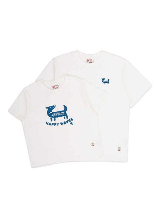 Surf Dog Slub T-Shirts (W) / Off White