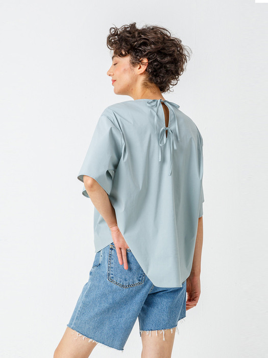 Side slit shirt_MINT