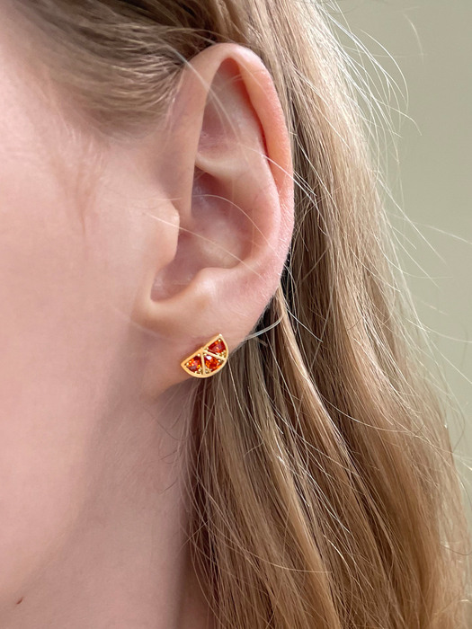 mini fruit earrings (8type)