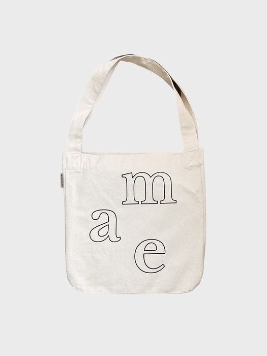 MAE logo bag  로고 숄더 에코백