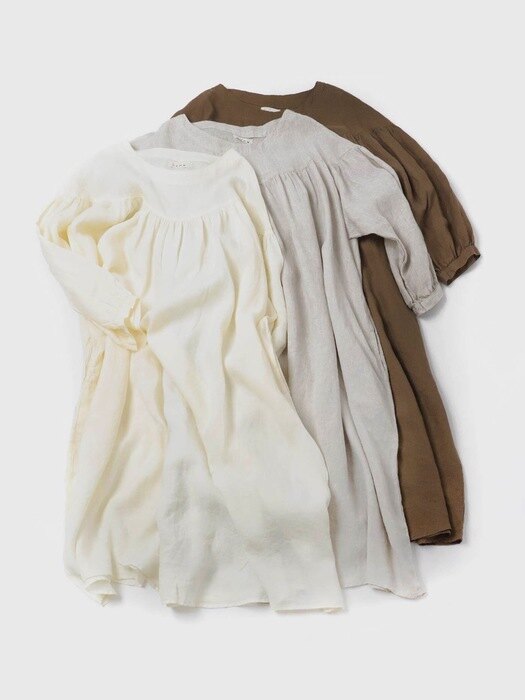 [Linen100%]Antique Dresses -3color