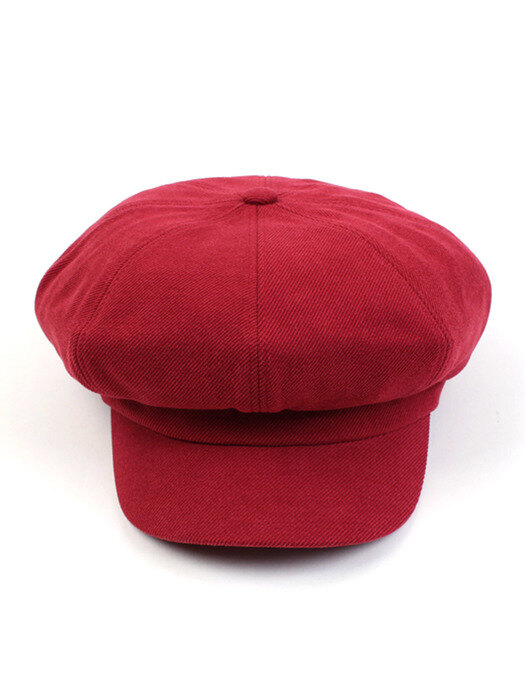 Belted Bold CT Red Newsboy Cap 뉴스보이캡