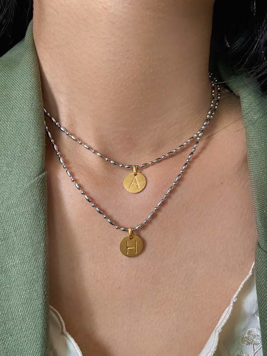 [단독]Lucky Initial Necklace