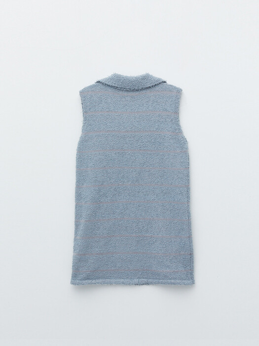 COLLAR KNIT ONE-PIECE IN GREY