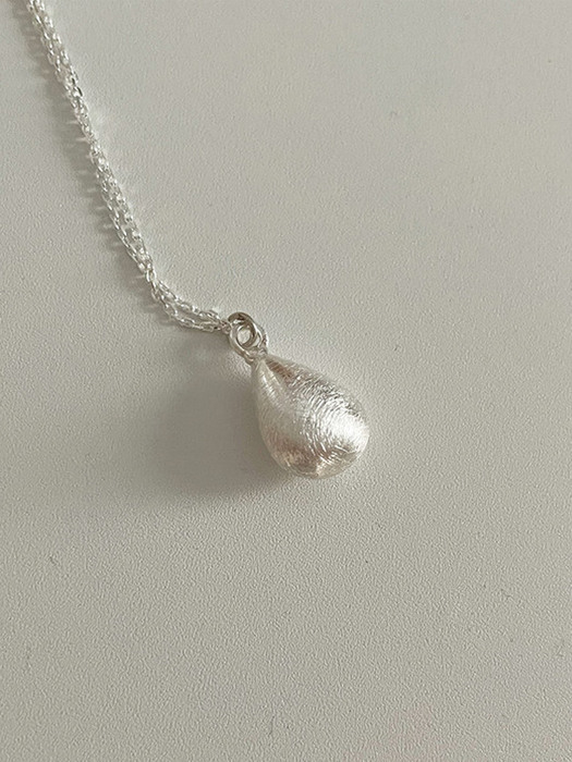 oar Silver925 Raindrop Long Necklace