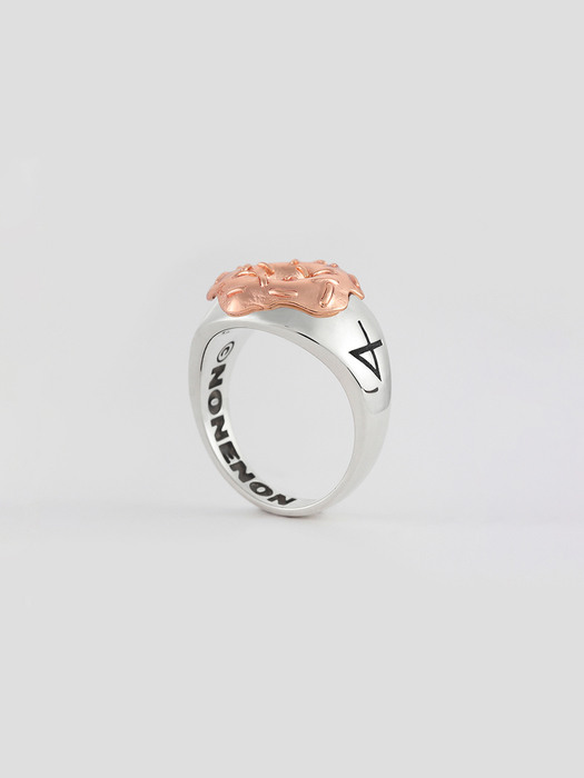 DONUT RNG SILVER925(18K ROSEGOLD PLATED)