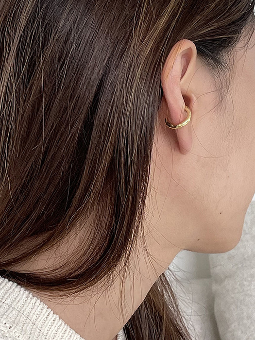 [silver925] gold stone ear cuff