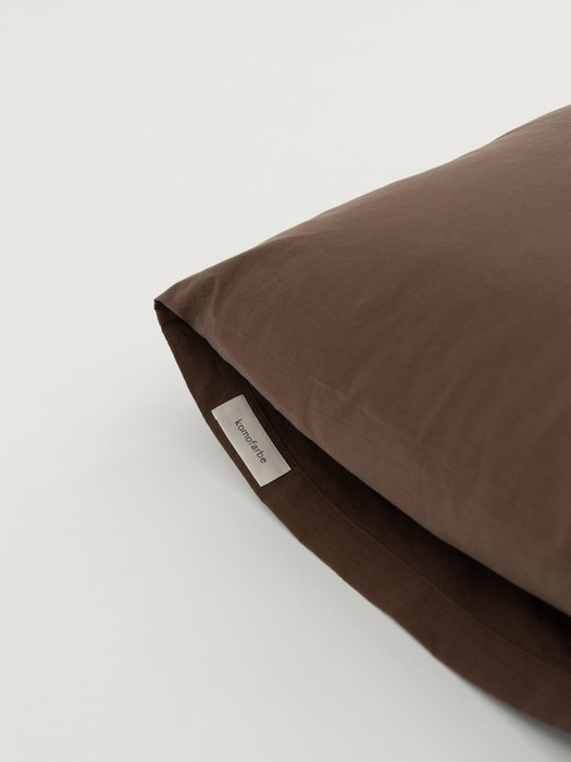 Cotton Pillow Cover (Brown)