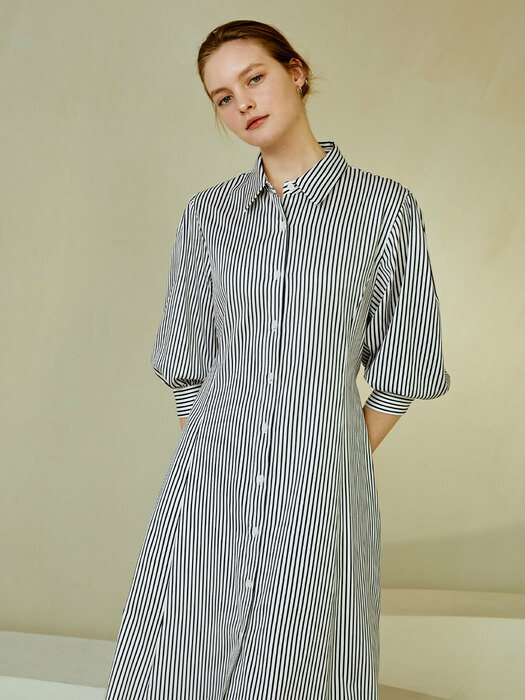 Half sleeve shirt long ops (stripe)