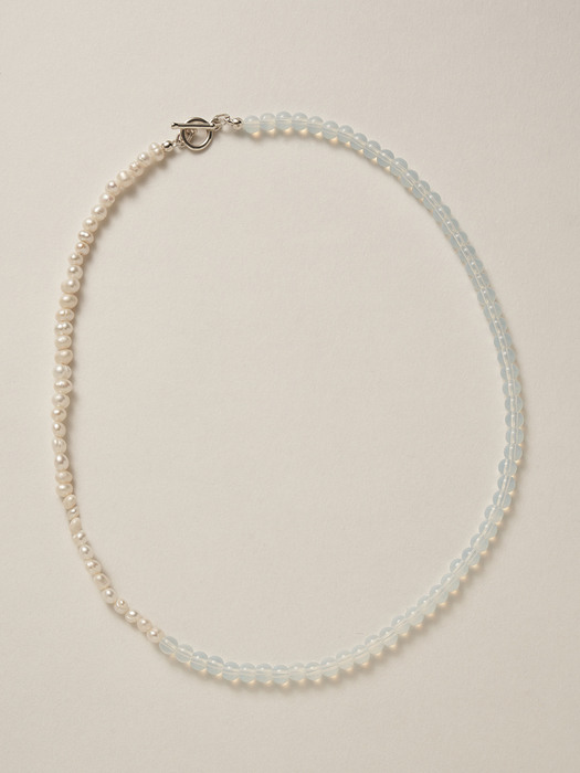June Pearl Moonstone Necklace