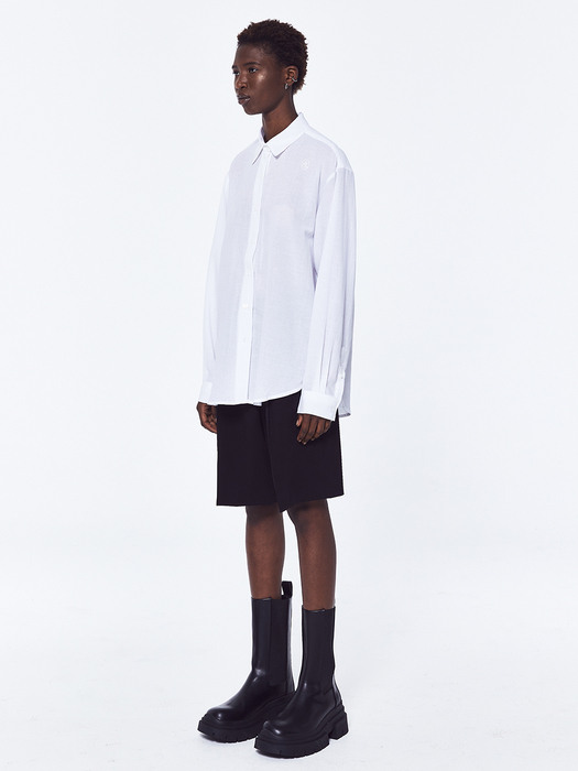 [EXCLUSIVE]linen shirt_white