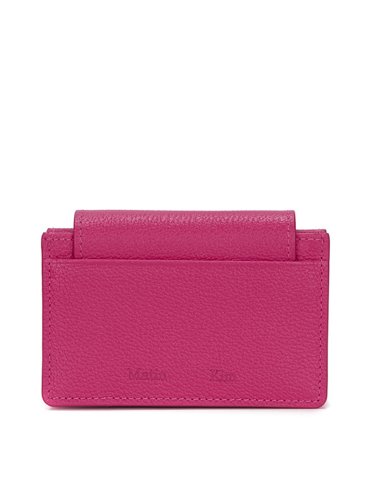 ACCORDION WALLET IN HOT PINK
