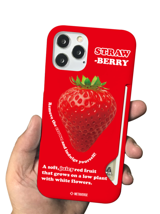 메타버스 메타버스  슬림카드 케이스 - 쥬시 딸기(Juicy StrawBerry)