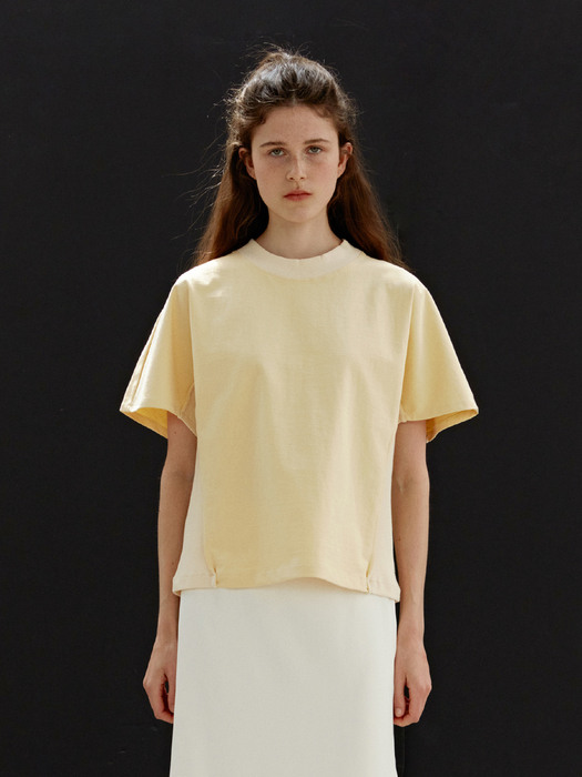 TWR COTTON RIBBED TOP YELLOW