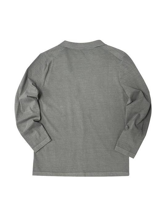 supima cotton jersey cardigan - grey