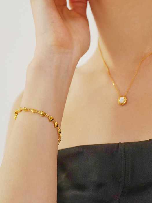 Heart chain BR-gold
