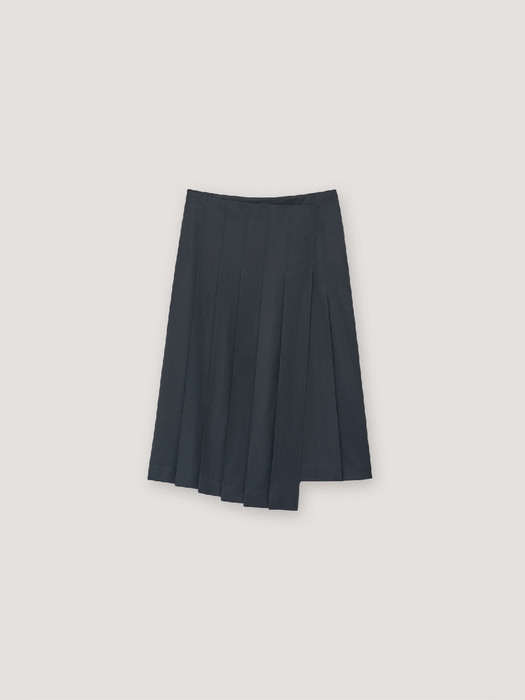 Pleated Wrap Skirt