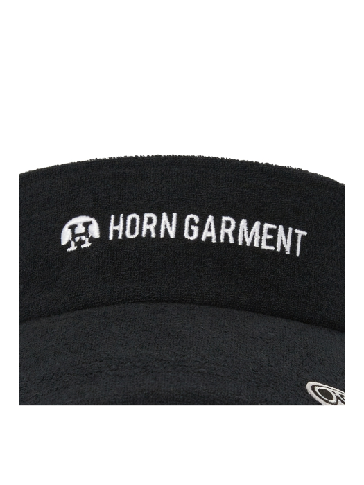 HORN GARMENT 혼가먼트 골프 썬캡 HCF 2A FC08 BLACK (남여공용)
