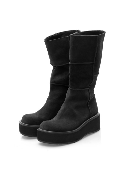 Buggy Suede Boots (Black)