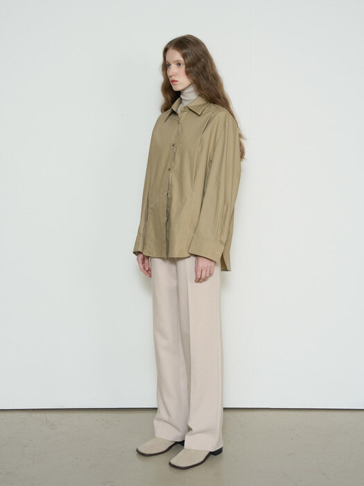 LOOSE FIT SHIRT (DEEP BEIGE)