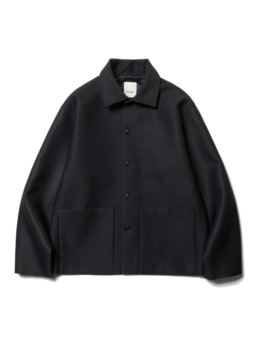 Wool Single Jacket Dark Grey