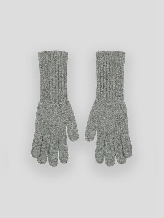 WOOL LONG GLOVES [GRAY]