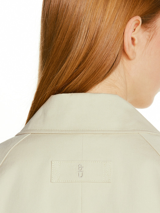 BERGAMO Volume sleeve single jacket (Light khaki)