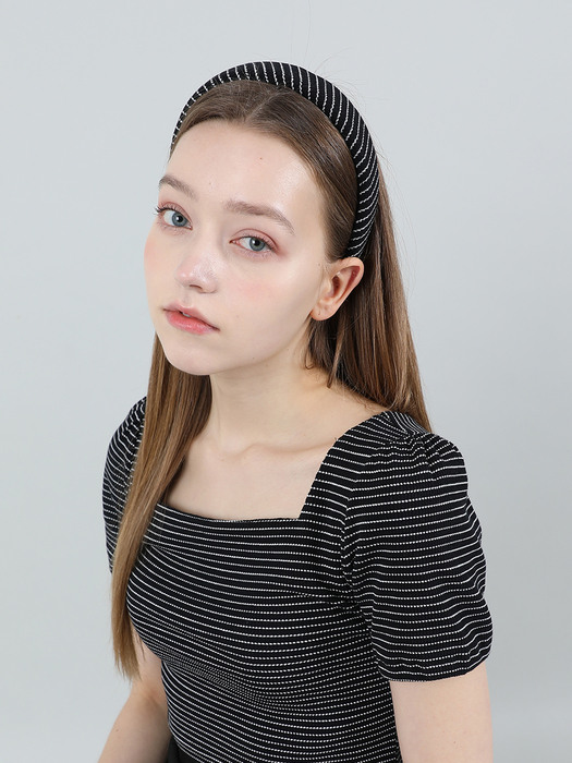 Modern Stripe HairBand (Black)