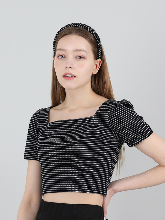 Modern Stripe HairBand (Black)