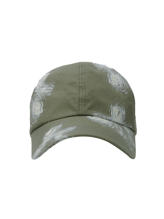 FLOWER BRUSH BALL CAP / KHAKI