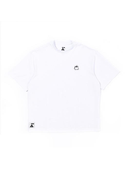 POLER CAMPVIBES RELAX FIT TEE WHITE