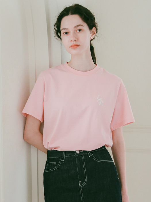 Signature Logo Half-Sleeve T-shirt Pink