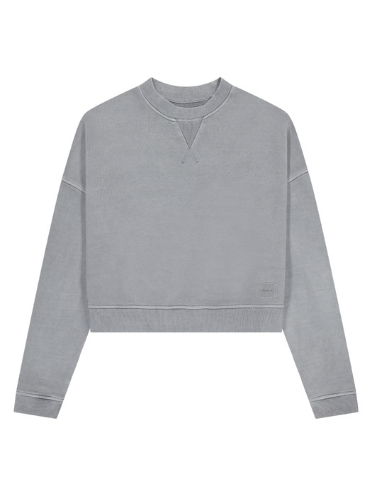 Essential Garment Dyed Sweatshirts Crop (3 Colors)-