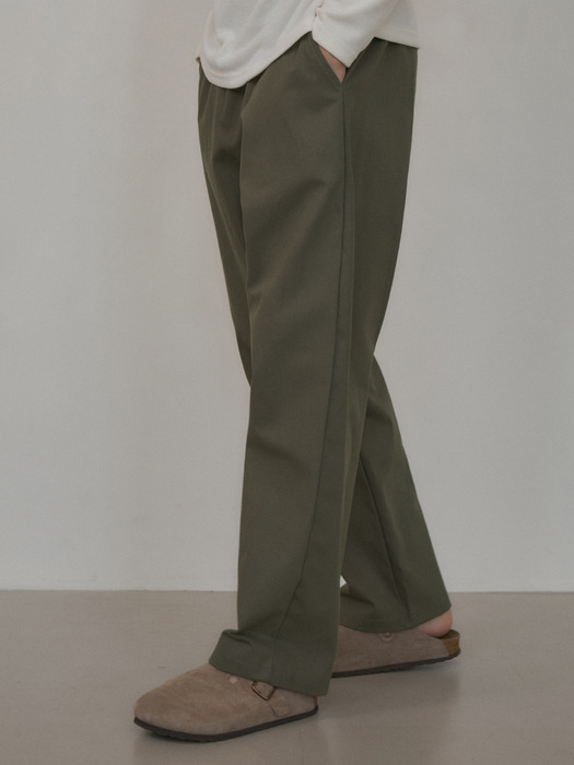 Semi wide chino pants(5col)