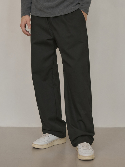 Semi wide chino pants(5col)