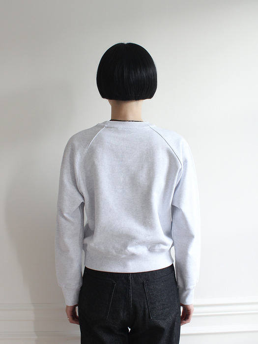 Shell Flower Sweatshirt (ICE MELANGE)