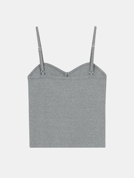binding button camisole (grey)