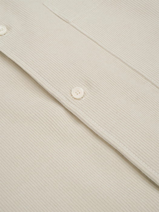 14W OVER FIT CORDUROY SHIRT_IVORY