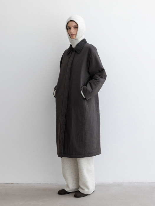 padded single coat (charcoal)