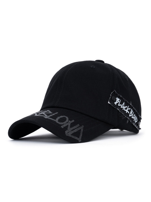 BBD Side Patch Shadow Graffiti Logo Cap (Black)